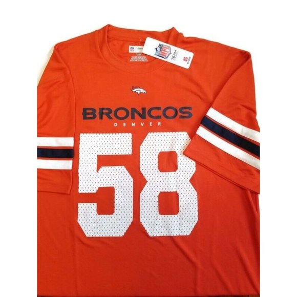 Team Apparel Other - NFL Denver Broncos Von Miller #58 Short Sleeve 2 Sided Shirt Mens Size L Orange